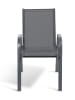 Inkazen 4-delige set: tuinstoelen blauw/grijs - (B)51,5 x (H)84 x (D)68 cm