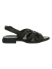 Think! Leder-Sandalen in Schwarz