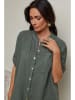 Le Monde du Lin Linnen blouse kaki