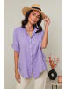 Le Monde du Lin Linnen blouse paars