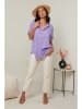 Le Monde du Lin Linnen blouse paars