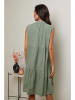 Le Monde du Lin Leinen-Kleid in Khaki