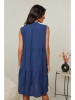 Le Monde du Lin Leinen-Kleid in Dunkelblau
