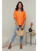 Le Monde du Lin Leinen-Bluse in Orange
