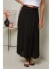 Le Monde du Lin Lniana spódnica w kolorze czarnym