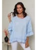 Le Monde du Lin Leinen-Bluse in Hellblau