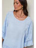 Le Monde du Lin Leinen-Bluse in Hellblau