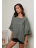 Le Monde du Lin Linnen blouse kaki