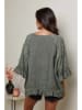 Le Monde du Lin Linnen blouse kaki