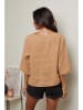Le Monde du Lin Leinen-Bluse in Camel
