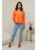 Le Monde du Lin Linnen blouse oranje