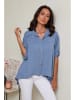 Le Monde du Lin Linnen blouse lichtblauw