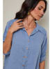Le Monde du Lin Linnen blouse lichtblauw