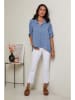 Le Monde du Lin Linnen blouse lichtblauw
