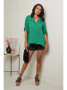 Le Monde du Lin Linnen blouse groen