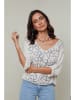 Le Monde du Lin Leinen-Bluse in Creme