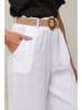 Le Monde du Lin Linnen broek wit