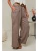 Le Monde du Lin Leinen-Hose in Hellbraun