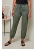 Le Monde du Lin Leinen-Cargohose in Khaki