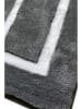 Elizabed 3er-Set: Badvorleger "Quadrato Frame" in Grau