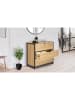 IDOMYA Essentials Kommode "Memphis" in Hellbraun - (B)75 x (H)82 x (T)40 cm