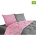 IDOMYA Essentials 3-delige beddengoedset lichtgrijs/lichtroze