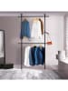 IDOMYA Essentials Garderobe in Schwarz - (B)112 x (H)278 cm