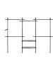 IDOMYA Essentials Kapstok zwart - (B)305 x (H)278 x (D)35 cm