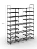 IDOMYA Essentials Schoenenkast zwart - (B)127 x (H)157 x (D)31 cm