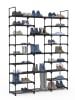 IDOMYA Essentials Schoenenkast zwart - (B)127 x (H)157 x (D)31 cm