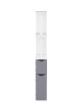 IDOMYA Essentials Badezimmerregal in Weiß/ Hellgrau - (B)15,2 x (H)118 x (T)29,8 cm