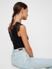 Pieces Top "Ilu" in Schwarz