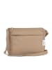 Anna Morellini Leder-Umhängetasche "Orlanda" in Beige - (B)29 x (H)23 x (T)12 cm