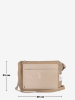 Anna Morellini Leren schoudertas "Orlanda" beige - (B)29 x (H)23 x (D)12 cm