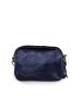 Anna Morellini Leder-Umhängetasche "Abriana" in Dunkelblau - (B)20 x (H)16 x (T)8 cm