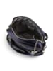 Anna Morellini Leren schoudertas "Abriana" donkerblauw - (B)20 x (H)16 x (D)8 cm