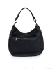Anna Morellini Leder-Schultertasche "Paolanna" in Schwarz - (B)34 x (H)32 x (T)14 cm