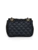 Anna Morellini Leren schoudertas "Jolarta" zwart - (B)22 x (H)16 x (D)10 cm