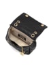 Anna Morellini Leren schoudertas "Jolarta" zwart - (B)22 x (H)16 x (D)10 cm