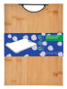 Benetton Schneidebrett in Natur/ Blau - (L)35 x (B)25 cm