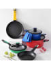 Benetton 2-delige set: braadpan met deksel zwart/groen - Ø 24 cm