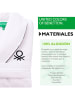 Benetton Bademantel in Weiß