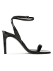 Calvin Klein Leder-Sandaletten in Schwarz