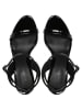 Calvin Klein Leder-Sandaletten in Schwarz