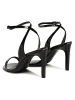 Calvin Klein Leder-Sandaletten in Schwarz