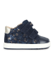 Geox Leren sneakers "Biglia" donkerblauw/goudkleurig