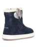 Geox Winterboots "Trottola" donkerblauw/lichtroze/wit