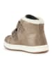 Geox Leren winterboots "Trottola" lichtbruin/wit