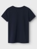 name it Shirt "Janine" oranje/donkerblauw