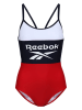 Reebok Badeanzug "Peyton" in Rot/ Dunkelblau/ Weiß